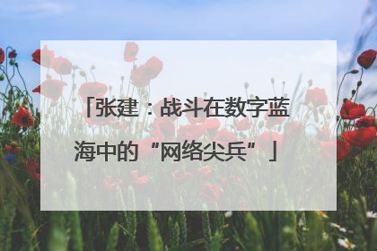 张建：战斗在数字蓝海中的“网络尖兵”