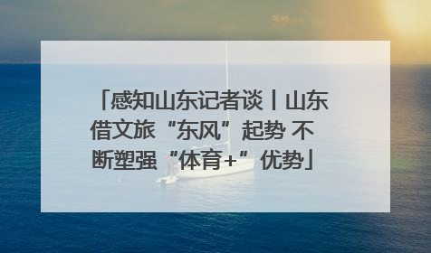 感知山东记者谈丨山东借文旅“东风”起势 不断塑强“体育+”优势