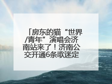 房东的猫“世界/青年”演唱会济南站来了！济南公交开通6条歌迷定制专线