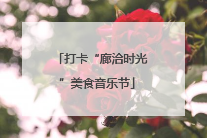打卡“廊洽时光”美食音乐节