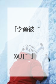 李勇被“双开”