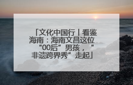 文化中国行丨看鉴海南：海南文昌这位“00后”男孩，“非遗跨界秀”走起