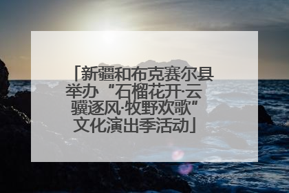 新疆和布克赛尔县举办“石榴花开·云骥逐风·牧野欢歌”文化演出季活动