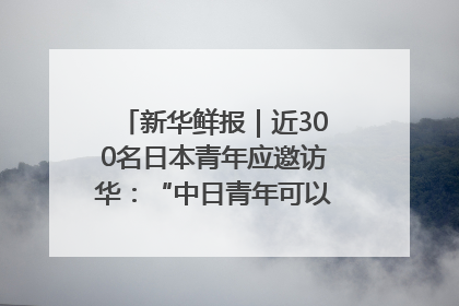 新华鲜报｜近300名日本青年应邀访华：“中日青年可以创造更好的未来”