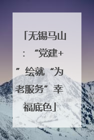 无锡马山：“党建+”绘就“为老服务”幸福底色