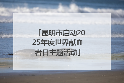 昆明市启动2025年度世界献血者日主题活动