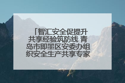 智汇安全促提升 共享经验筑防线 青岛市即墨区安委办组织安全生产共享专家现场观摩学习活动