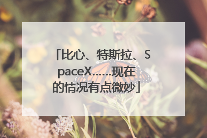 比心、特斯拉、SpaceX……现在的情况有点微妙