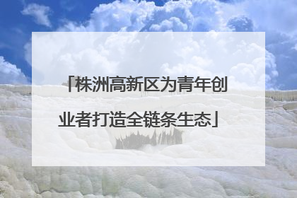 株洲高新区为青年创业者打造全链条生态