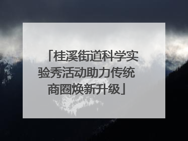 桂溪街道科学实验秀活动助力传统商圈焕新升级