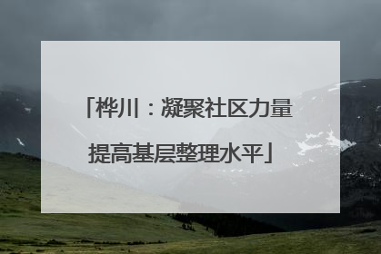 桦川：凝聚社区力量 提高基层整理水平