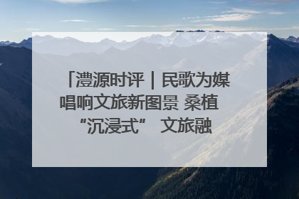 澧源时评｜民歌为媒唱响文旅新图景 桑植 “沉浸式” 文旅融合的破圈启示