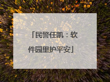 民警任凯：软件园里护平安