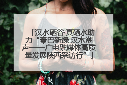 汉水硒谷·真硒水助力“秦巴新绿 汉水潮声——广电融媒体高质量发展陕西采访行”