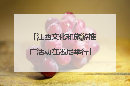江西文化和旅游推广活动在悉尼举行