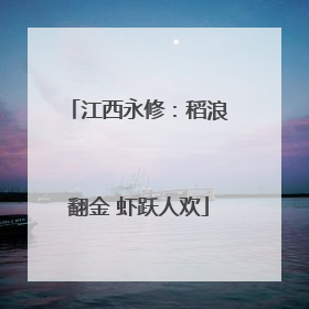 江西永修：稻浪翻金 虾跃人欢