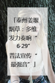 泰州姜堰烟草：多维发力奏响“6·29”普法宣传“最强音”
