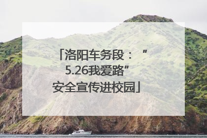 洛阳车务段：“5.26我爱路”安全宣传进校园
