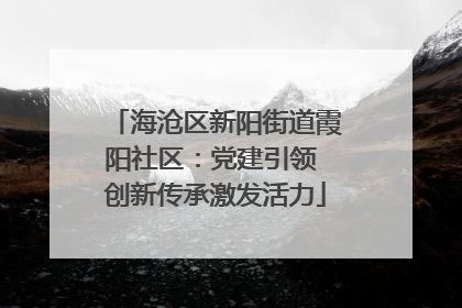 海沧区新阳街道霞阳社区：党建引领 创新传承激发活力