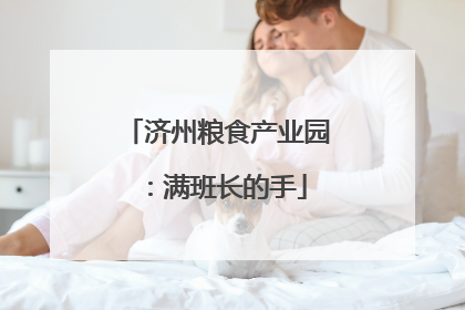 济州粮食产业园：满班长的手