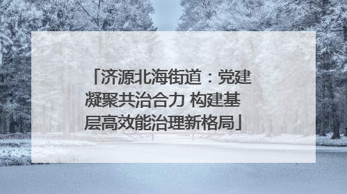 济源北海街道：党建凝聚共治合力 构建基层高效能治理新格局
