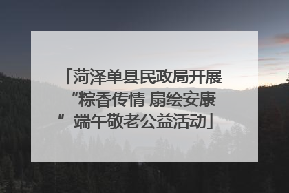 菏泽单县民政局开展“粽香传情 扇绘安康”端午敬老公益活动