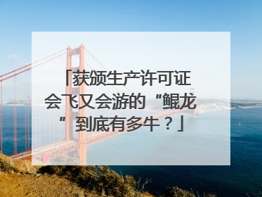 获颁生产许可证 会飞又会游的“鲲龙”到底有多牛？