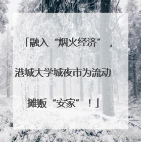 融入“烟火经济”，港城大学城夜市为流动摊贩“安家”！