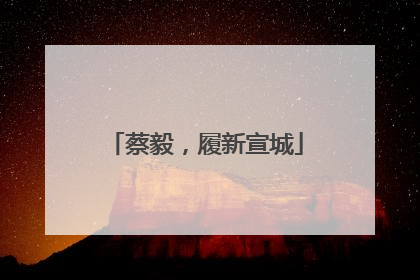 蔡毅，履新宣城