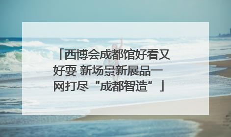 西博会成都馆好看又好耍 新场景新展品一网打尽“成都智造”