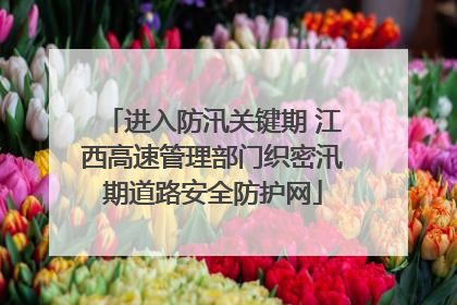 进入防汛关键期 江西高速管理部门织密汛期道路安全防护网