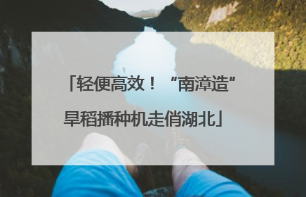 轻便高效！“南漳造”旱稻播种机走俏湖北