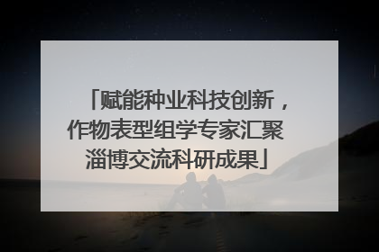 赋能种业科技创新，作物表型组学专家汇聚淄博交流科研成果