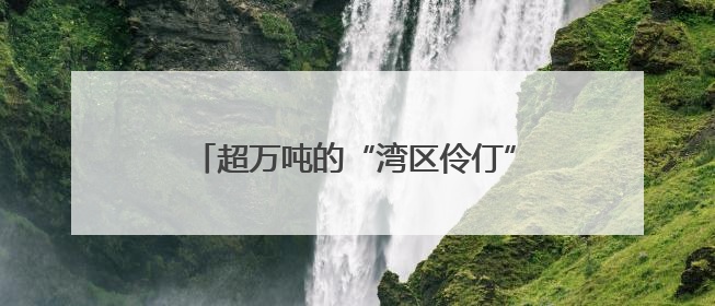超万吨的“湾区伶仃”号如何移动？工程师揭秘：类似“蚂蚁托大象”