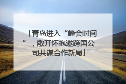 青岛进入“峰会时间”，敞开怀抱邀跨国公司共谋合作新局