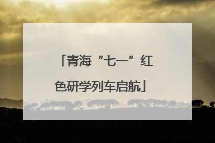 青海“七一”红色研学列车启航