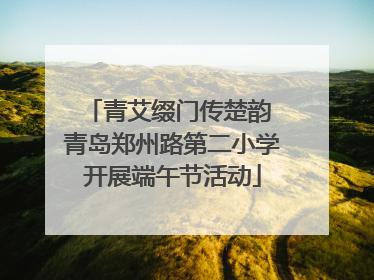 青艾缀门传楚韵 青岛郑州路第二小学开展端午节活动