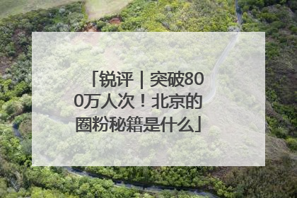 锐评｜突破800万人次！北京的圈粉秘籍是什么