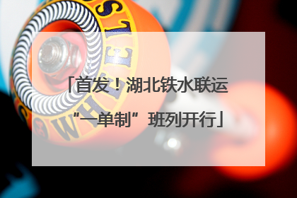 首发！湖北铁水联运“一单制”班列开行