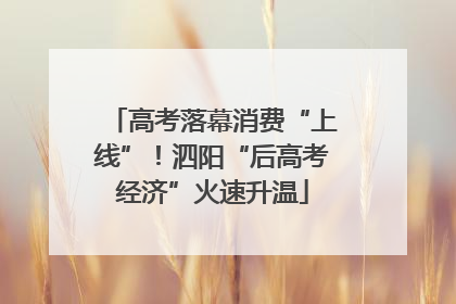 高考落幕消费“上线”！泗阳“后高考经济”火速升温