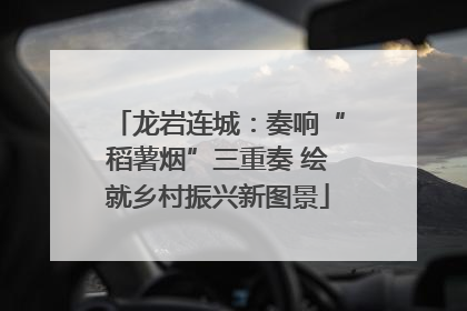 龙岩连城：奏响“稻薯烟”三重奏 绘就乡村振兴新图景