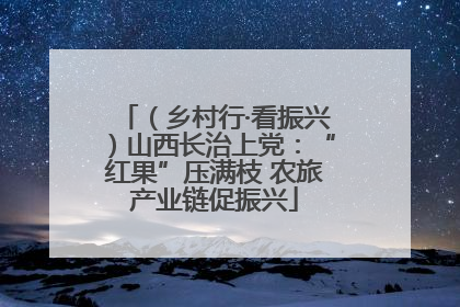 （乡村行·看振兴）山西长治上党：“红果”压满枝 农旅产业链促振兴
