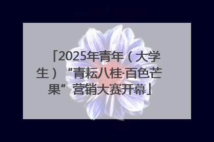 2025年青年（大学生）“青耘八桂·百色芒果”营销大赛开幕