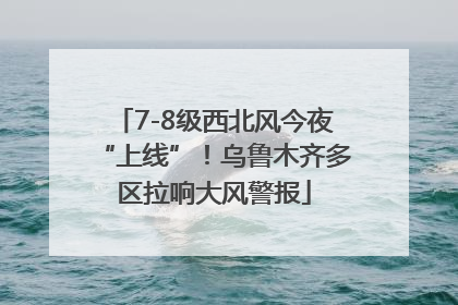 7-8级西北风今夜“上线”！乌鲁木齐多区拉响大风警报